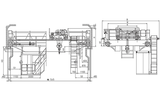 QD型10t吊钩桥式起重机